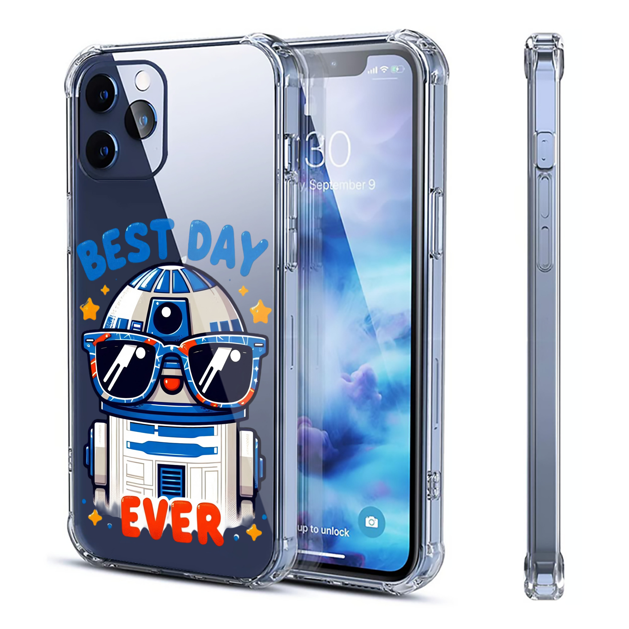 （画像用） スター・ウォーズ Star Wars 【iPhone 12シリーズ対応】透明スマホケース（クリアソフトケース）